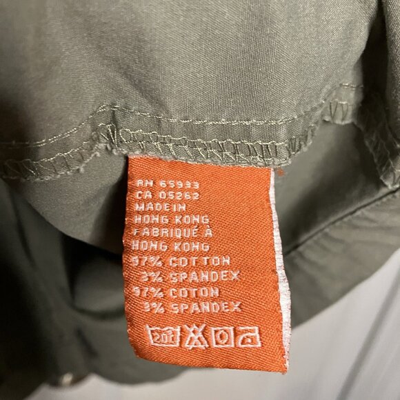 Y2K Point Zero Nicole Benisti Mini Dress Juniors 9 Green Cargo Utility - Picture 6 of 9